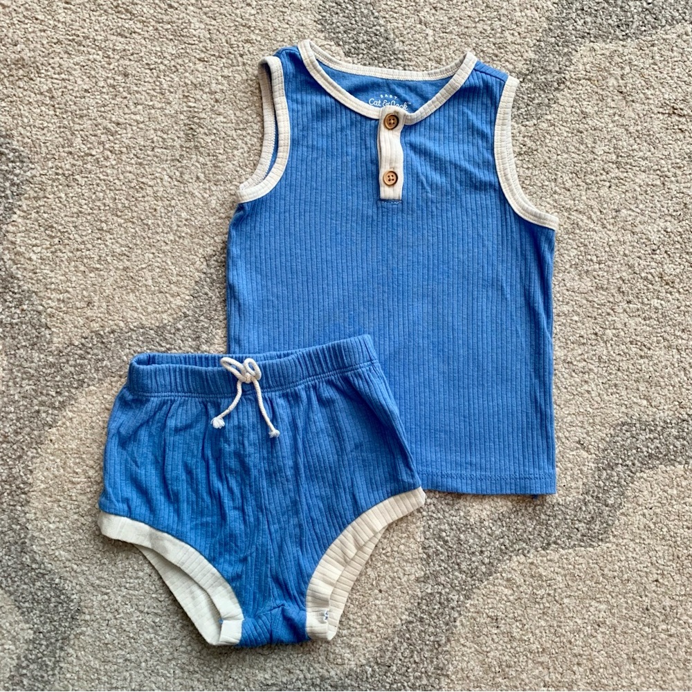 Cat & Jack Ribbed Henley Set